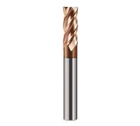 RPXHZLKTM Fresa Espiral de un Solo Canal, Fresa de carburo tungsteno Extremo Plano, Herramienta fresado Brocas for enrutador CNC, 4 mm, 6, 8, HRC55, Ranuras(D14XD14X100)