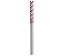RPXHZLKTM Fresa Espiral de un Solo Canal, Fresado de 4 Flautas HRC55 con Revestimiento aleación for Corte Acero tungsteno, mecanizado CNC, Fresas Extremo, Brocas for enrutador(6X30X6X100)