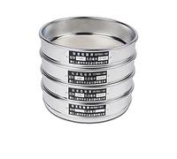 RPXHZLKTM Juego de tamices para harina, Tamiz de Prueba Laboratorio estándar, Malla Filtro Sus 304, Marco Cromado, inspección muestreo, tamiz farmacopea, diámetro 20cm, 80-500, 1 ud(80 Mesh(0.2mm))