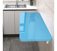 RPXHZLKTM Mesa Plegable en la Pared, Fold Down Floating Desk - Laundry Folding Table, Drop Leaf Kitchen & Dining(Blue,90x50cm/35x20in)