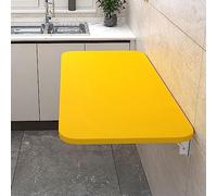 RPXHZLKTM Mesa Plegable en la Pared, Fold Down Floating Desk - Laundry Folding Table, Drop Leaf Kitchen & Dining(Yellow,120x40cm/47x16in)
