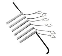 RPXHZLKTM Sandblast Point Drill Warp tie Clip