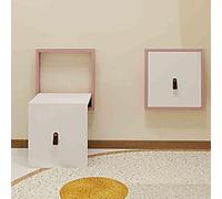 RPXHZLKTM Taburete for Cambiar Zapatos, Plegable, montado en la Pared, for Ahorrar Espacio, Multicolor(White3)