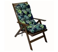 RPZVGG Cojín para Mecedora con Respaldo Alto y Soporte Lumbar - Cojín de Oficina para Relajarse y relajar los glúteos. Impermeable y Resistente a la decoloración(Green Leaf)