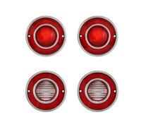 RQHTHTR Luces Traseras Luces Traseras LED Para Coche 4 Uds Luces Freno Traseras Para Corvette Para C3 1975 1976 1977 1978 1979 (sin Bombillas)(Red Shell)