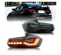 RQHTHTR Luces Traseras Para Serie 3 F30 328i 320i 335i M3 2013-2017 2018 Señales Giro Secuenciales Arranque Dinámico Lámparas Traseras Conjunto De Luces Traseras Led(Smoked)
