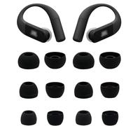Rqker Almohadillas compatibles con auriculares JBL Endurance Peak 4, 6 pares de almohadillas de silicona suave de repuesto, compatibles con JBL Endurance Peak 4, 6 pares, color negro