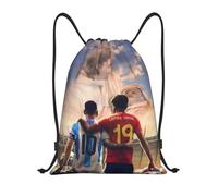 RQLNBOBZ L-Lamine Yamal Messi Fútbol-Deporte Bolsa con cordón Almacenamiento Bolsos portátiles Compras Bolsos de hombro Bolsa de viaje plegable