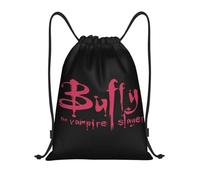 RQLNBOBZ Mochila con cordón ajustable Bolsas con cordón de Buffy la cazavampiros para ir de compras yoga mochilas para hombre y mujer serie de televisión sobrenatural deportes gimnasio