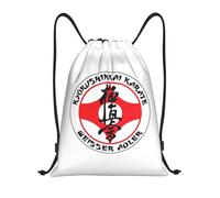 RQLNBOBZ Mochila con cordón ajustable Mochila con cordón para karate y kyokushin plegable para entrenamiento de artes marciales para hombre y mujer