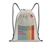 RQLNBOBZ Mochila con cordón ajustable Mochila deportiva con cordón Yayoi Kusama Infinity Dots para gimnasio para mujeres y hombres mochila de entrenamiento