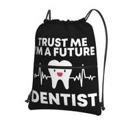 RQLNBOBZ Mochila con cordón Confía en mí soy un futuro dentista multifunción para estudiantes