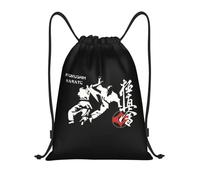 RQLNBOBZ Mochila con cordón Kyokushi Karate Kumite Scene bolsa deportiva de gimnasio para mujeres y hombres mochila de entrenamiento de artes marciales de luchador