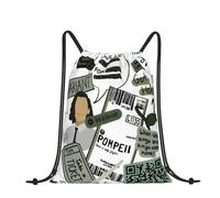 RQLNBOBZ Mochila con cordón y collage de Loki bolso de hombro con cremallera para deportes y viajes senderismo portátil