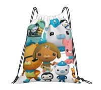 RQLNBOBZ Mochilas Kid Kwazii The Octonauts informales portátiles con cordón con bolsillo para artículos diversos para viajes