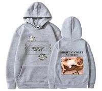 RQLNBOBZ Sudadera con Capucha de Gran tamaño para Hombre y Mujer de Sabrina Carpenter Short 'N Sweet Tour Vintage Harajuku Fashion