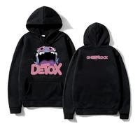 RQLNBOBZ Sudadera con Capucha Detox Monster Tour de la Banda de Rock Japonesa One Ok Rock Sudadera con Capucha de algodón con Estampado Harajuku para otoño/Invierno para Hombre y Mujer.