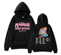 RQLNBOBZ Sudadera con Capucha KG Mañana Sera Bonito EUR Summer Tour de Tela con Capucha de Moda callejera Sudadera Informal para Correr y Patinar en la Calle