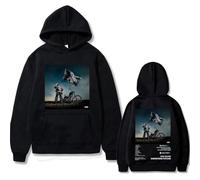 RQLNBOBZ Sudadera con Capucha y Estampado de Letras de Moda para Hombre con el Rapero Don Toliver álbum de Hardstone Psycho y gráfico de Doble Cara.