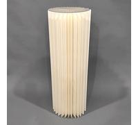 RQLSSSLMXJ 4 Soportes Plegables de Papel para exhibición, columnas de Papel Plegables con Tapa acrílica para Decoraciones de Bodas y Fiestas de cumpleaños (80 cm)