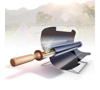 RQLSSSLMXJ Cocina Solar Plegable con Kit de Horno, hornilla portátil para Comidas rápidas en 20 Minutos, diseño Reforzado Ideal para Senderismo y Aventuras al Aire Libre.