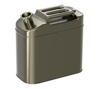 RQLSSSLMXJ Contenedor de Gasolina de Acero Inoxidable para Camping, garrafa metálica de 5 galones - Gran Capacidad, portátil y Duradera (Mediana)
