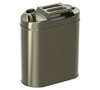 RQLSSSLMXJ Contenedor de Gasolina de Acero Inoxidable para Camping, garrafa metálica de 5 galones - Gran Capacidad, portátil y Duradera (Extragrande)