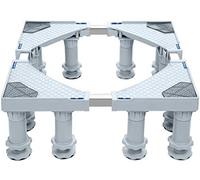 RQLSSSLMXJ Ruedas para Lavadora, Ruedas para Lavadora, Rodillos para electrodomésticos, Soporte Base, Almohadilla de Rodillo, Rueda Universal móvil Alta, Estante de Altura Fija para refrigera