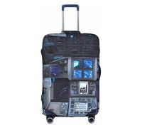 RQMPHUGNCF Cabin Of The Future - Funda protectora para maleta, material de alta elasticidad para viajeros, color blanco, XL, White, XL