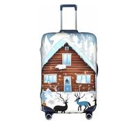 RQMPHUGNCF Funda protectora para maleta de invierno, material de alta elasticidad para viajeros, color blanco, XL, White, XL