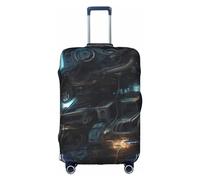 RQMPHUGNCF Future Robot - Funda protectora para maleta, material de alta elasticidad para viajeros, color blanco, XL, White, XL