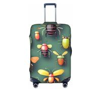 RQMPHUGNCF Insect Atlas - Funda protectora para maleta, material de alta elasticidad para viajeros, color blanco, S, White, S