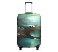 RQMPHUGNCF Little Bridge In The East - Funda protectora para maleta, material de alta elasticidad para viajeros, color blanco, M, White, M
