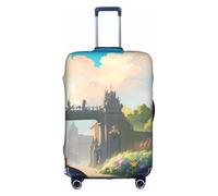 RQMPHUGNCF Outside The Castle Gate - Funda protectora para maleta, material de alta elasticidad para viajeros, color blanco, M, White, M
