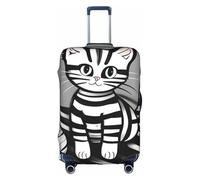 RQMPHUGNCF Play Ball Kitty - Funda protectora para maleta, material de alta elasticidad para viajeros, color blanco, S, White, S