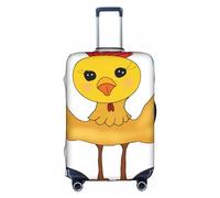 RQMPHUGNCF Rooster In The Square - Funda protectora para maleta, material de alta elasticidad para viajeros, color blanco, M, White, M