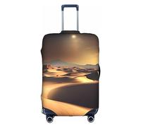 RQMPHUGNCF Sahara Desert - Funda protectora para maleta, material de alta elasticidad para viajeros, color blanco, L, White, L