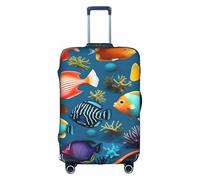 RQMPHUGNCF Submarine Reef Fish - Funda protectora para maleta, material de alta elasticidad para viajeros, color blanco, XL, White, XL