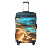RQMPHUGNCF View Under The Moon - Funda protectora para maleta, material de alta elasticidad para viajeros, color blanco, L, White, L