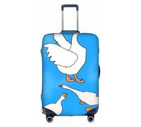 RQMPHUGNCF White Goose House - Funda protectora para maleta, material de alta elasticidad para viajeros, color blanco, M, White, M