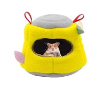 Rqrdww Birds Nest, Warm Ferret Cozy Cave, Small Animal Hide, Stump-Shape Sugar Glider House, Winter Nest Pet Supplies, Sugar Glider Sleep House, Gerbil Cozy Nest, Chinchilla Sleeping Cave