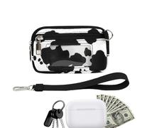 Rqrdww Compact Wallet Organizer, Zipper Pocket Wallet, Nylon Coin Purse, Stylish Functional Wristlet Wallet Holder for Credit Card, Lipstick, Make Up, Material: Nylon, PVC, 15.5x10.3x2cm