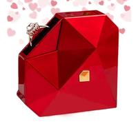 Rqrdww Heart Ring Organizer, Wedding Ring Case, Jewelry Protector Box, Ring Storage Box, Wedding Ring Protector, Marriage Proposal Ring Box, Heart-Shaped Jewelry Box, Engagement Ring Protector