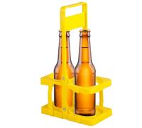 Rqrdww Portable Beer Rack, Foldable Beer Carrier, Handheld Beer Holder, Wine Carrier, Whiskey Bottle Carrier, Picnic Beer Holder, BBQ Trip Beer Carrier, Camping Drink Carrier, Beer Holder Basket