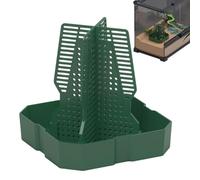 Rqrdww Reptile Feeder Dish, Chameleon Feeder Dish, Anti-Escape Worm Feeder, Professional Reptile Feeder, Superworm Feeder For Tank, Live Worm Organizer, Climbing Column Feeder, Tank & Aquarium Feeder