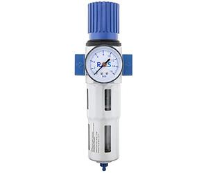 RQS Filtro de aire comprimido - Filtro con reductor - manómetro - MINI 1/2 - separador de agua - eliminación de agua