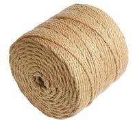 RQSMYLR Cuerda de Yute Gruesa/Fina Natural 1mm/2mm/3mm/5mm/6mm/8mm/10mmCuerda de Cáñamo Natural, Rollo de Corde Yute para Embalaje, Decoración, Jardinería, Fotos, Regalos, Manualidades