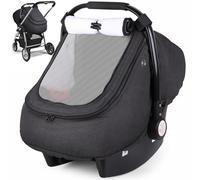 Rquite Funda de asiento de coche para bebé, funda de asiento de coche de invierno para niño y niña, funda impermeable para asiento de coche, toldo cálido para asiento de coche, protector de clima frío