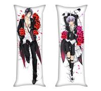 RQYJY Funda de Almohada Dakimakura de Anime Black Butler, con impresión de Doble Cara sin censura para decoración de cojín,3-150 * 50CM