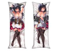 RQYJY Funda de Almohada Dakimakura de Anime UMA Musume Pretty Derby, con impresión de Doble Cara sin censura para decoración de cojín,160 * 50CM
